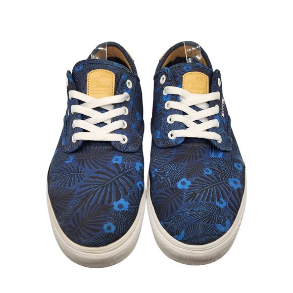 Vans Shoes Mens 12 Chima Ferguson Pro Blue Tropical Palm Floral Low Tops Skate - Picture 3 of 12